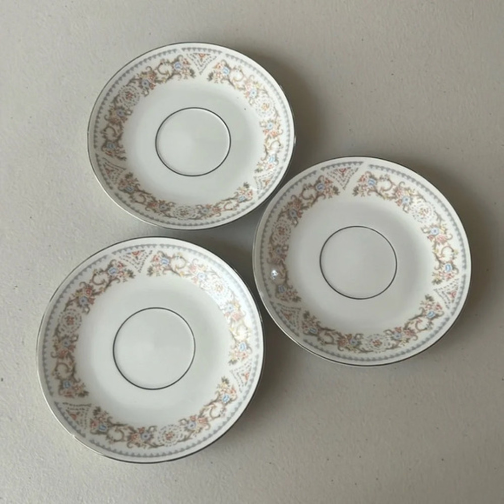 SILVERIE VINTAGE FINE CHINA SAUCER